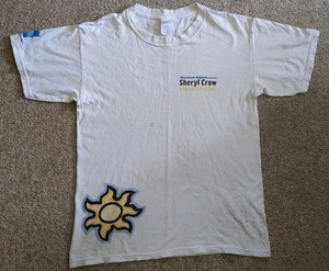 Sheryl Crow 2002 M Shirt Very Rare NYC Battery Park Concert Mens Vintage Offer