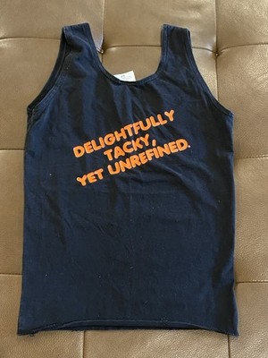 🧡 VINTAGE HOOTERS GIRL WORN PHOENIX ARIZONA AHWATUKEE BLACK TANK