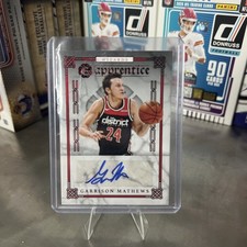 2019-20 Panini Chronicles #AP-GMA Garrison Mathews Apprentice Signatures Red