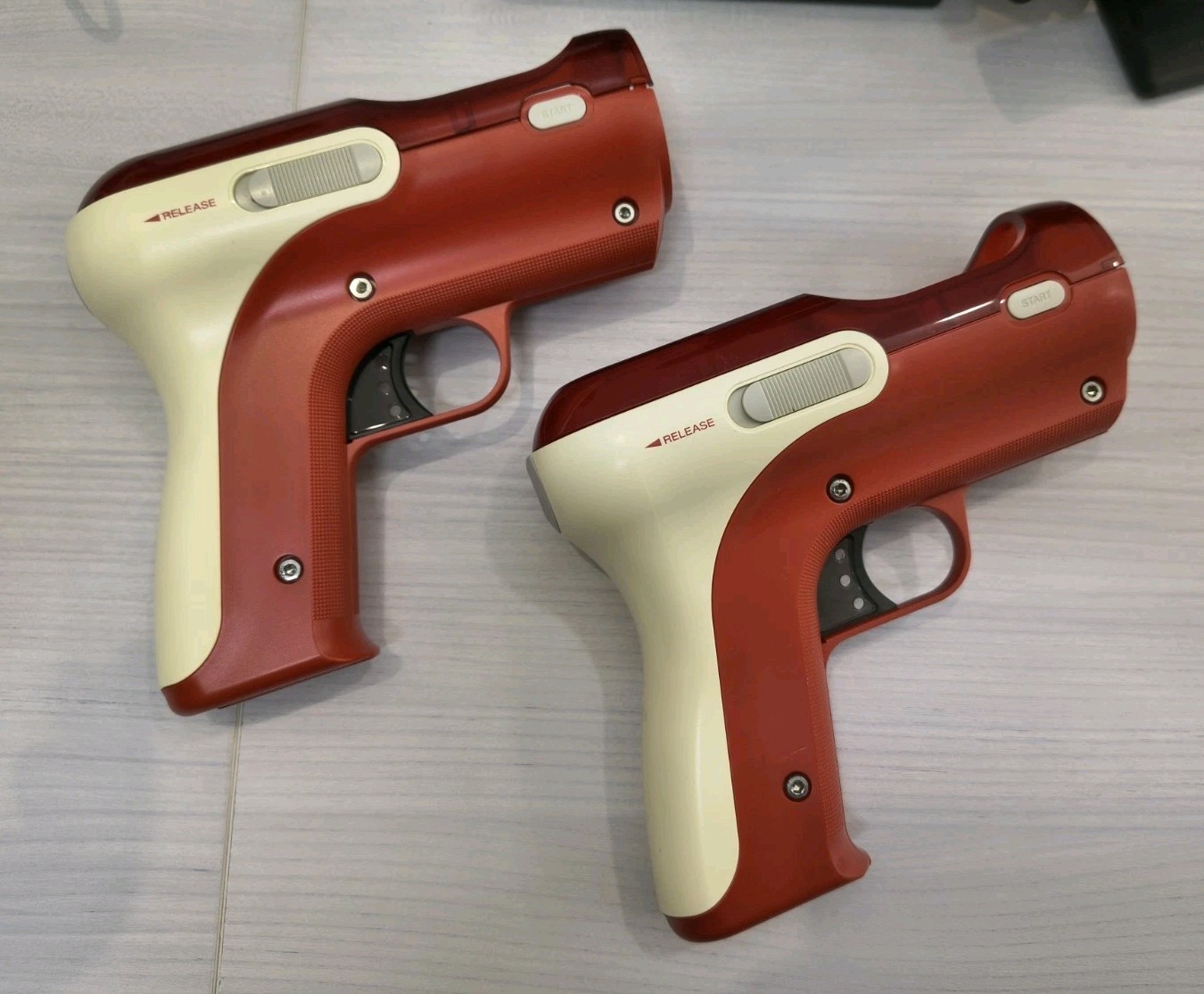 COPPIA 2 PLAYSTATION MOVE SHOOTING ATTACHMENT GUN ORIGINALE SONY PISTOLE