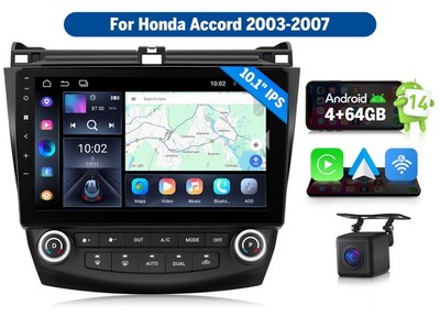 HAC1X7A 10'' Android IPS for 03 04 05 06 07 Accord Sedan Car Stereo Radio CarPlay