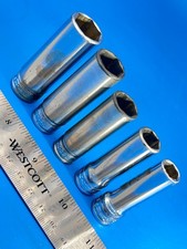 Snap-on Socket Set 3/8” Drive 3/8” to 5/8” 6 Point 5 Pieces O-1 Snap-on Socket Set 3/8” Drive 3/8” to 5/8” 6 Point 5 Pieces O-1