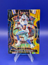 2025 Panini Select - Concourse Javonte Williams #97 Black & Gold Shock Prizm