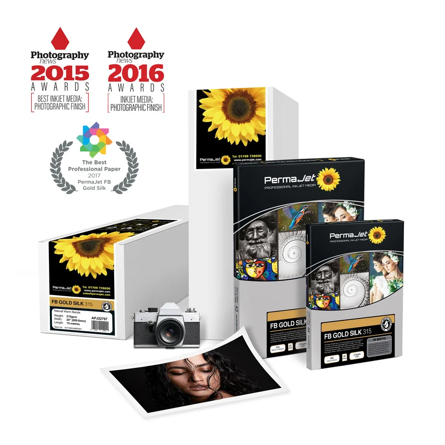 PermaJet FB Gold Silk 315 A3+ Photo Paper - 25 Sheet - 22733