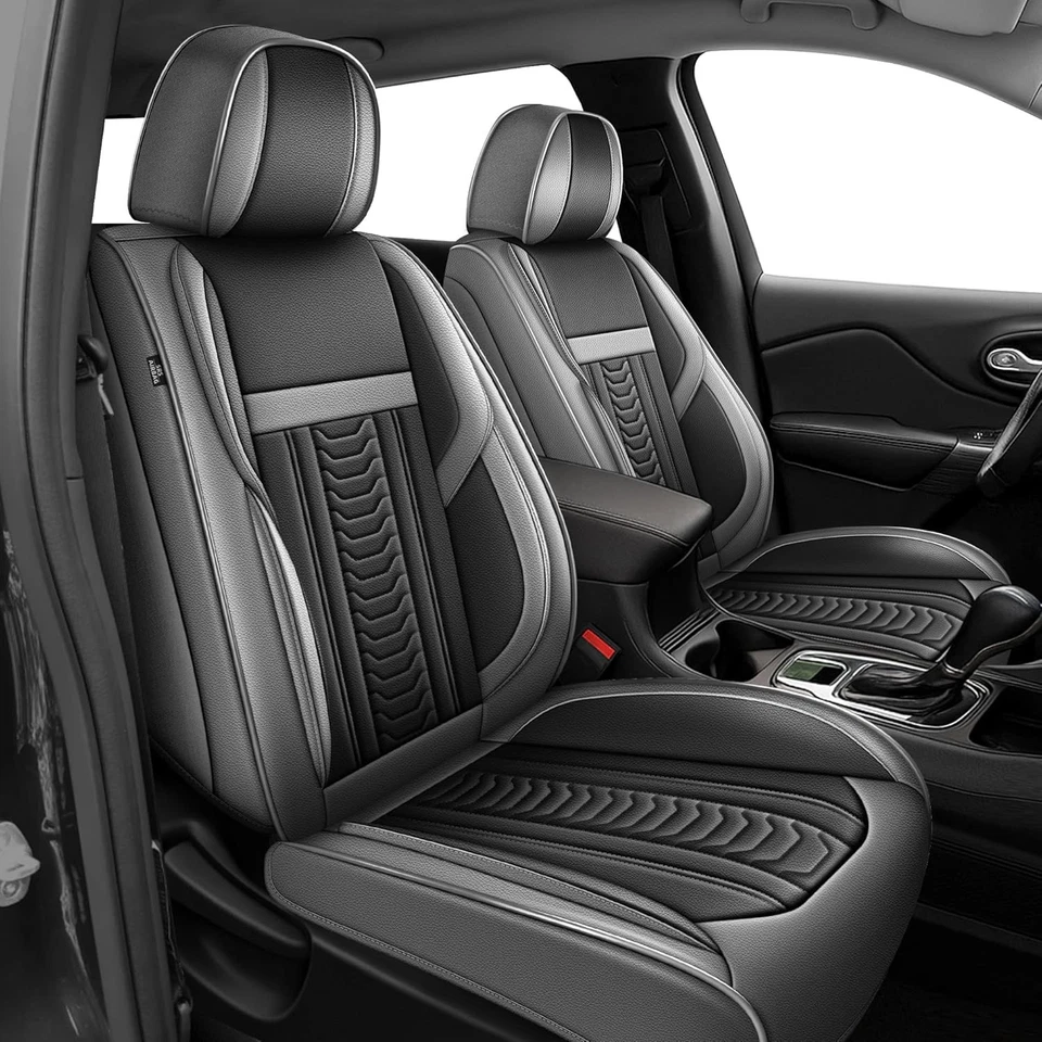 For Jeep Compass 2012-2026 Car Seat Covers (5 Seats) PU Leather Cushion Foto 2 de 4