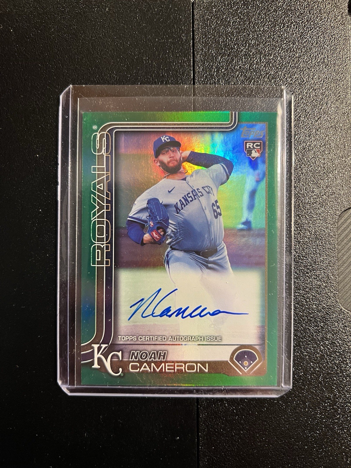 2025 Topps Update Series - Noah Cameron #US65 - Real Ones Auto Green Foil /99