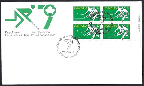 🍁Canada  #834 LRpb   "WOMENS FIELD HOCKEY"   Brand New 1979  First Day Cover