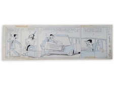 ARTE ORIGINAL PATORUZU Dante Quinterno Dibujo Tira Cómica p.4 Argentina 1961