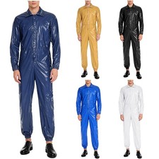 Mens Bodysuit Garages Jumpsuit Workwear One Piece Water Resistant Mechanic