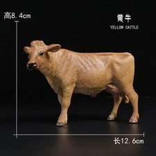 YELLOW CATTLE Model Animal Model For 1/6 Action Figure Scene Accessories