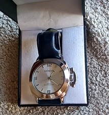 GENEVA Quartz Water Resistant Stainless Steel Men Watch With Box GC