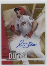 2017 Topps Finest Auto Gold Refractor 46/50 Adam Duvall #FA-AD Auto 0c6