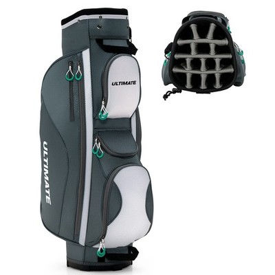 Golf Cart Bag with 14 Way Top Dividers, Lightweight Golf Cart Bag with Shoulder