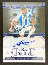 Marcos Acuna 2024-25 Panini Noir Soccer Auto Color Blue /75 #AC-MA