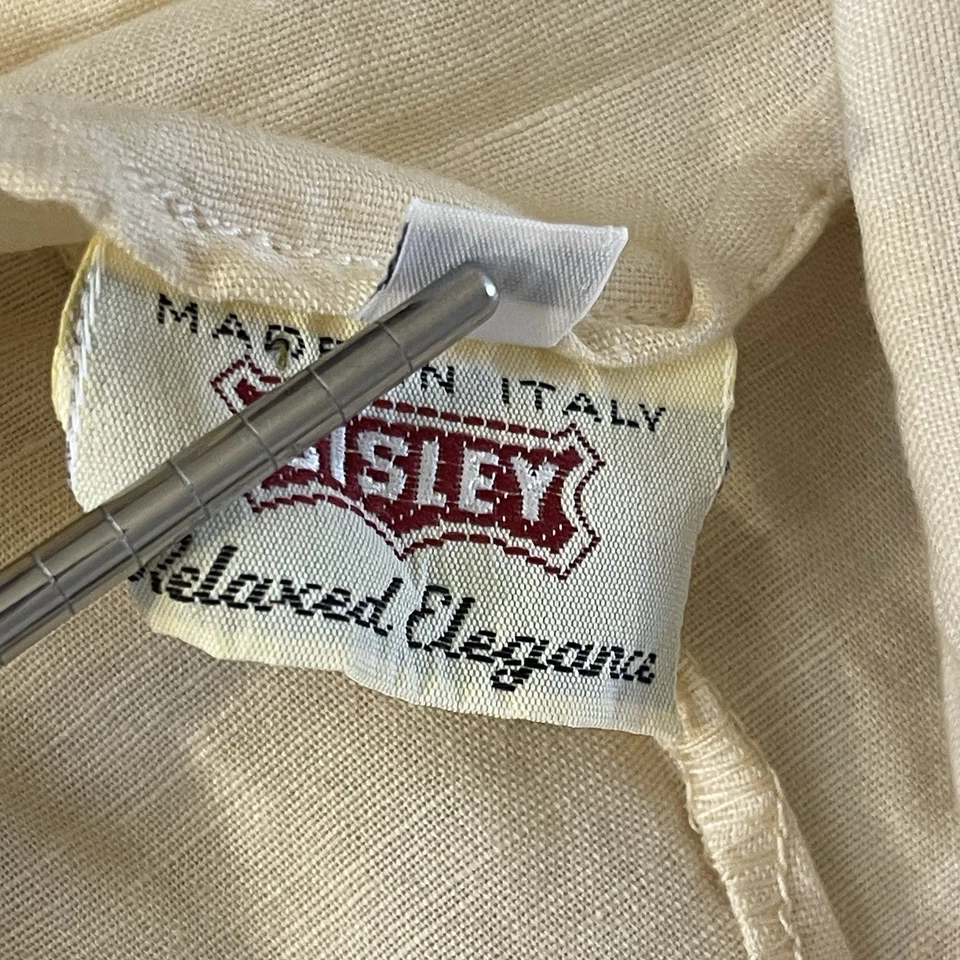 Maxi cabaña vintage de mezcla de lino Sisley talla mínima 30 para mujer hecha en Italia Foto 4 de 4