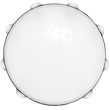 10 inch Hand Held Drum Bell with Metal Jingles