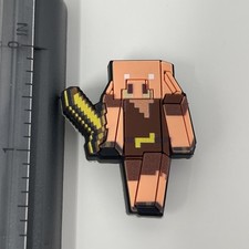 New Minecraft Movie Piglin Golden Sword Authentic Crocs Jibbitz All Ages