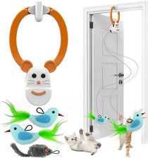 Interactive Cat Toy for Indoor Cats Automatic Flying Bird Feather Wand