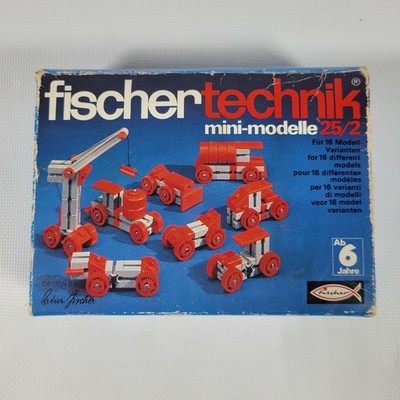 NEW VINTAGE FischerTechnik Mini Modelle 25/2 FOR 16 DIFFERENT MODELS RARE TOY