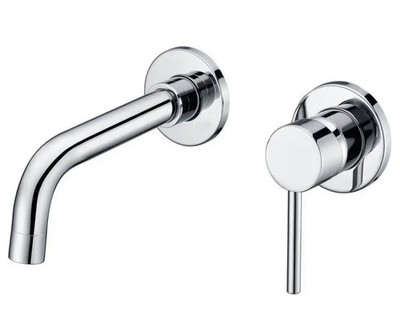 ROVOGO Wall Mount Bathroom Faucet Stainless Steel Chrome 2-hole RVG6158C