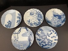 Tachikichi Japan Blue & White Porcelain Plate...