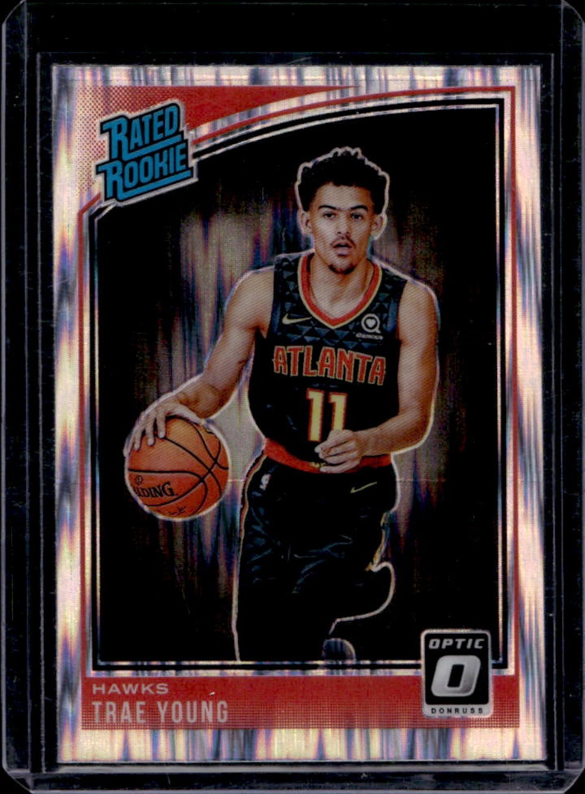2018-19 Donruss Optic Trae Young Shock Rookie RC #198 Hawks