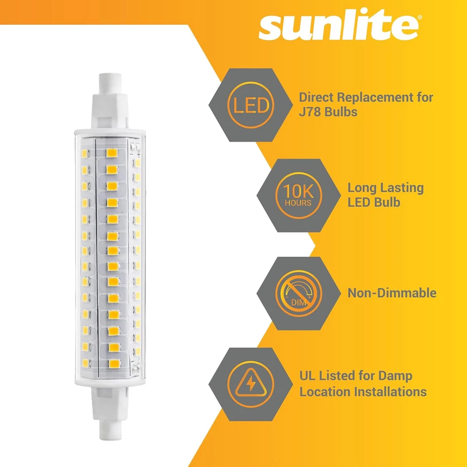 LED T8 Double Ended Light Bulb (R7S) 118 MM, 8.5 Watts (75W Halogen Equivalent)  - Image 3 of 4