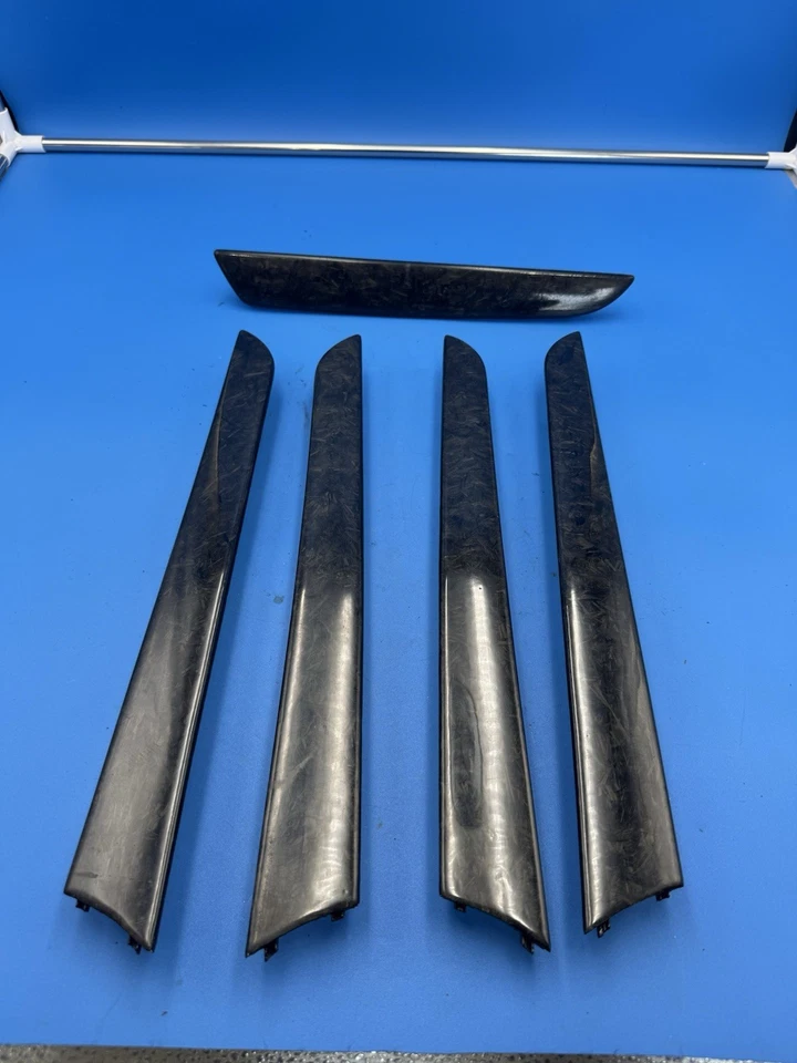 10-16 AUDI A4 S4 painéis internos de fibra de carbono porta e conjunto de acabamento de painel fabricante de equipamento original - Imagem 2 de 4