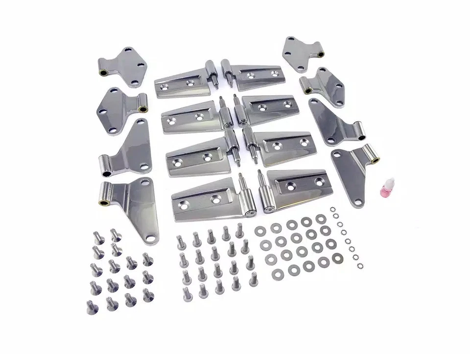 Rugged Ridge Door Hinge Kit Black 11202.02 Fits 1976-1986 Jeep CJ Foto 3 de 4