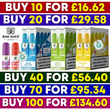 Bar Juice 5000 Nic Salt 5mg,10mg,20mg | 50VG/50PG Pod Vape Juioe | 10ml E Liquid