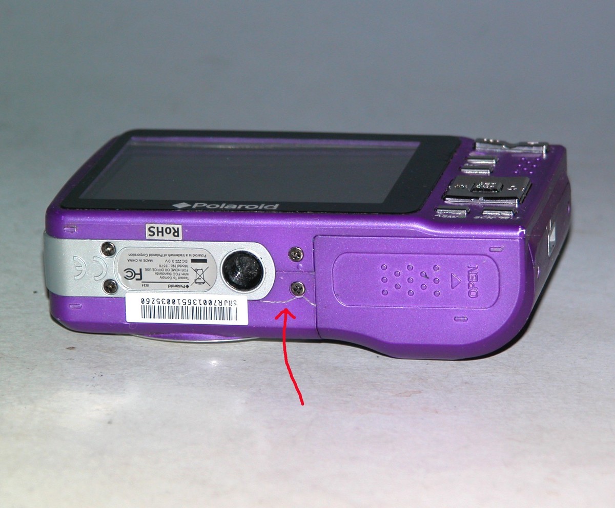 Polaroid i834 8MP 3X Optical/4x Digital Zoom Camera - Purple