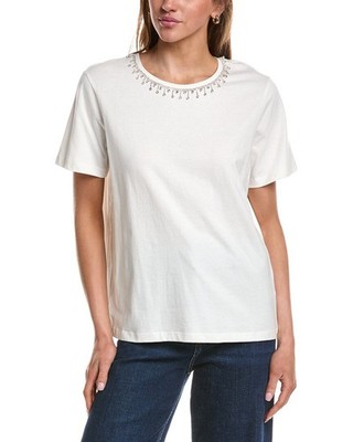 Ichi Runela Embellished Neck T-Shirt Women's