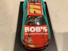 DENNY HAMLIN AUTOGRAPHED 2026 TOYOTA BOB'S DISCOUNT FURNITURE DIECAST CARD