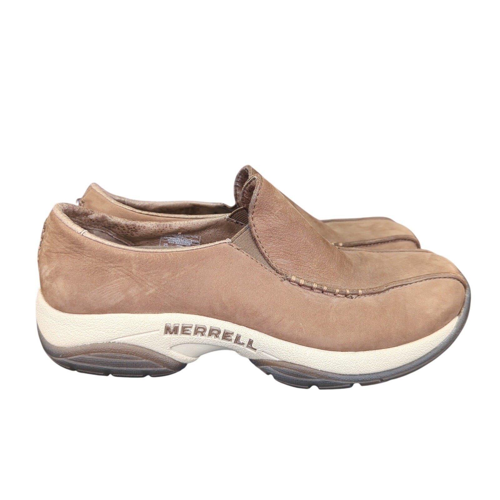 Scarpe mocassini Merrell Primo Seam Moc Taupe comode Gorpcore donna 7 5