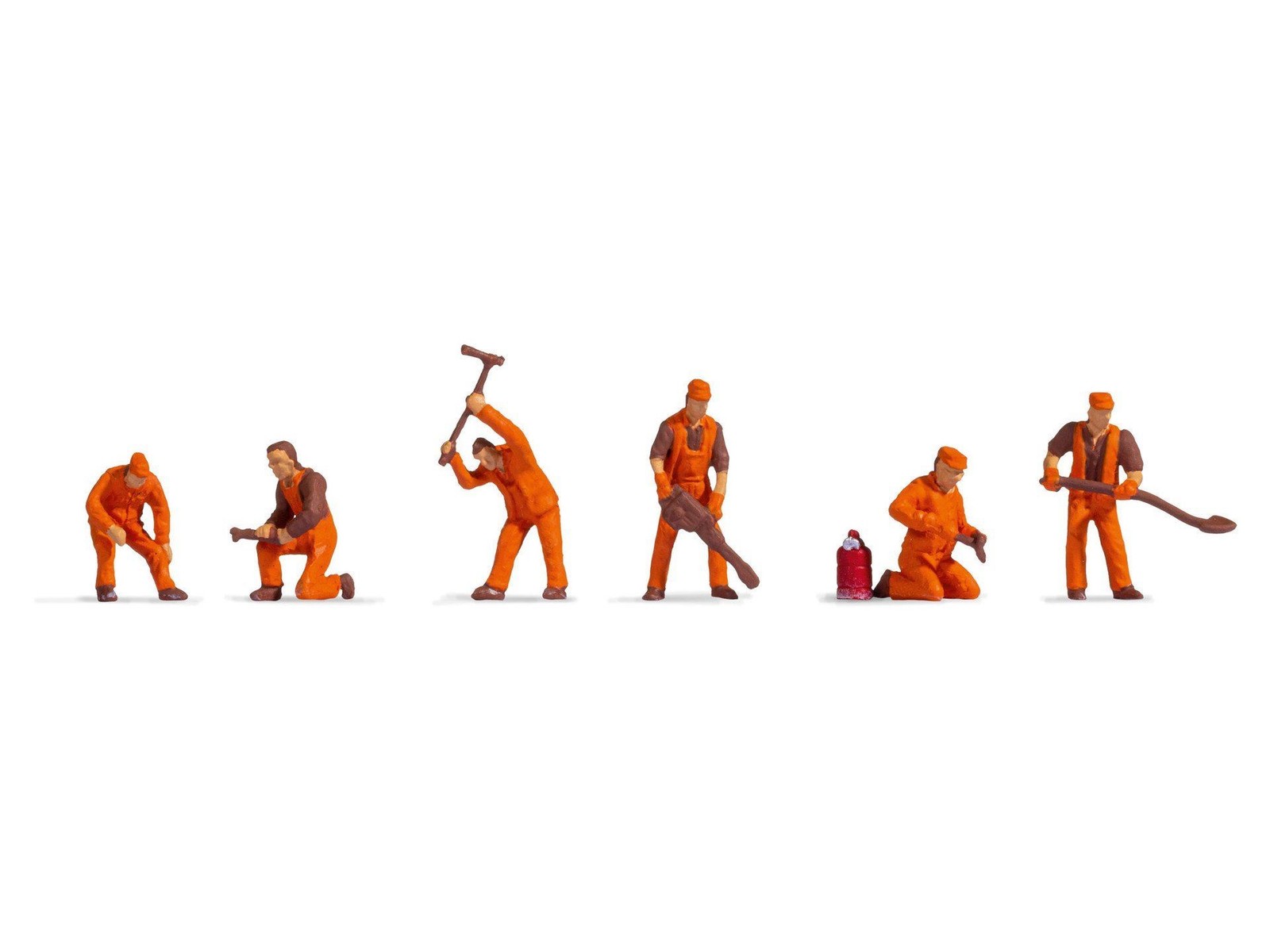 Track Workers (6) Hobby Figures set TT gauge Noch 47012