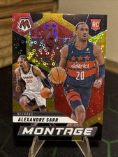 2024-25 Panini Mosaic - Montage Alexandre Sarr #30 black gold prizm disco 1/3 