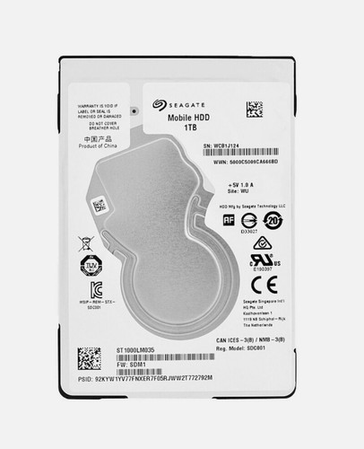 Seagate Mobile HDD 1TB, SATA 3, 2,5 Zoll Interne Festplatte (ST1000LM035)