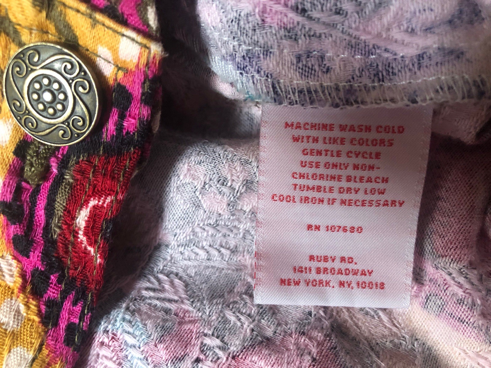 Ruby Rd 16W Colorful Button Up Shacket Jacket 100… - image 11