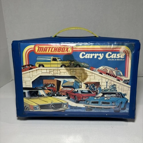 Matchbox 24 Car Carry Case Vintage 1978 Lesney W/ Trays Complete JL