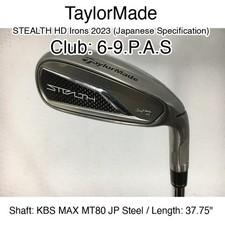 TaylorMade STEALTH HD Irons 2023 (JDM) 6-9.P.A.S Iron Set 37.75" KBS MAX MT80 JP