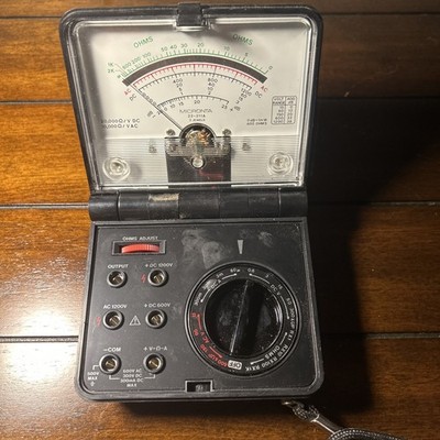 Micronta 20,000 OHMS/VOLT 25-Range Folding Multitester 22-211 Tested (Free Ship)