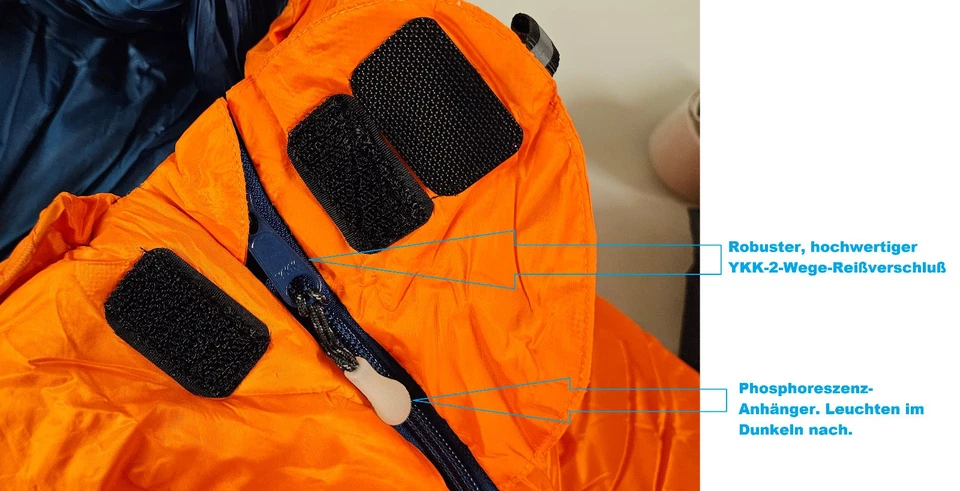 Expeditionsschlafsack Mumienschlafsack Schlafsack Tibet 1800 - 30 Grad koppelbar - Image 3 of 4