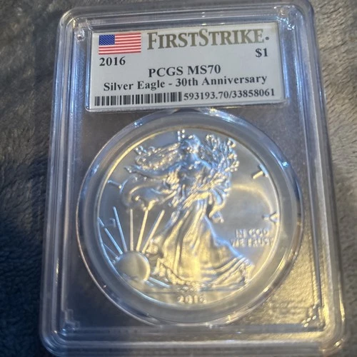 2016 Silver American Eagle MS-70 PCGS (First Strike)