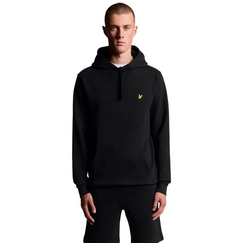 Pull à capuche Lyle & Scott adulte S petit logo marron moutarde