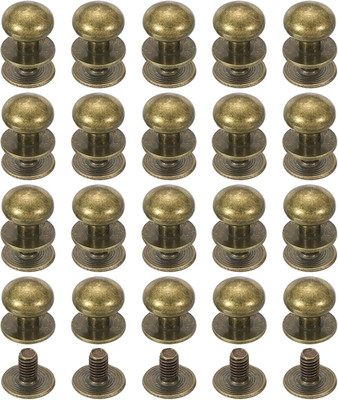 4 Mm Leder Nieten 20 Sets Kugelkopf Stiftschraube Rückseite Rundkopf Knopf Chica