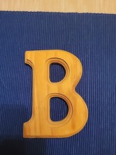 Wood Letter B Monogram 6 Inch Initial Unfinished Wood