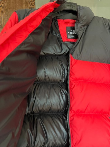 Original The North Face Down Nuptse 1996 Jacke rot/schwarz Large (L) - Bild 4 von 10