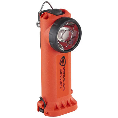 Streamlight 90044 Orange Survivor X  USB Right Angled Fire Flashlight 250 Lumen
