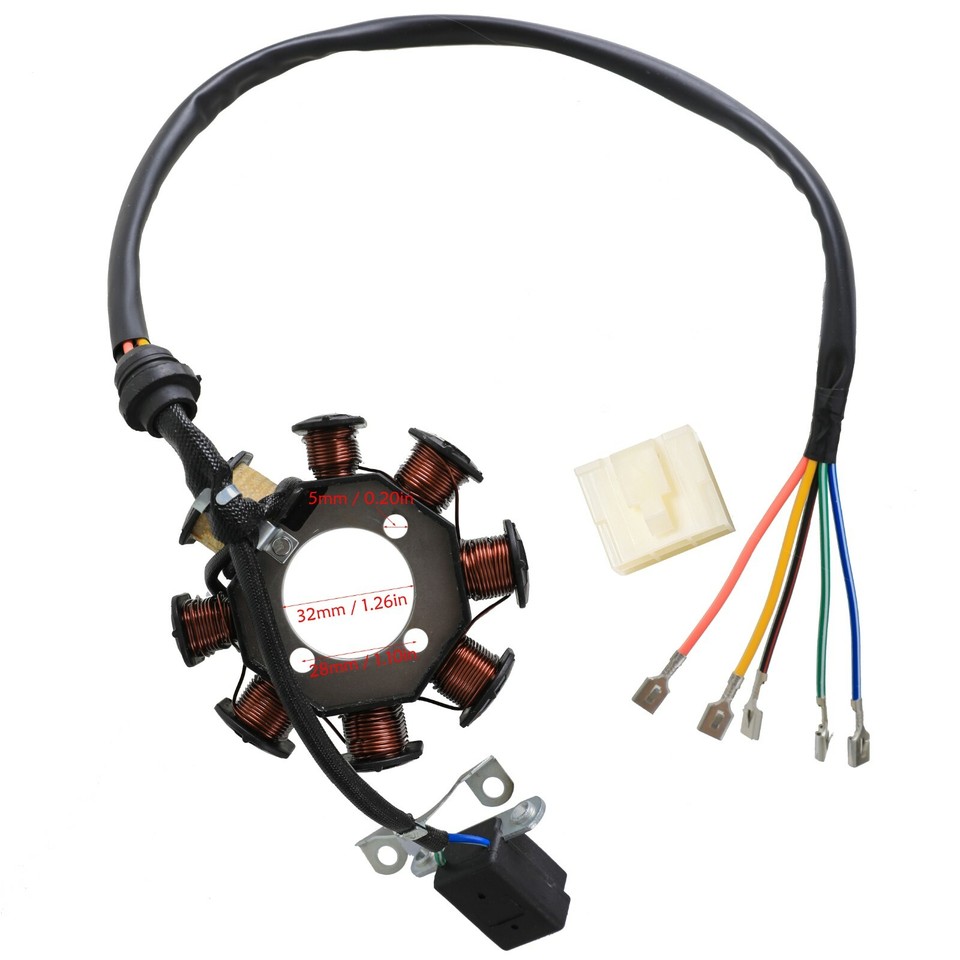 Complete Wiring Harness Kit For 200cc-250cc ATV, Go-Kart, Buggy – Includes CDI, Stator, Loom – 90 Day Warranty