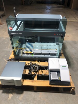 Tecan Freedom EVO 75 ELISA Liquid Handler with Tecan Hydroflex and Tecan Sunrise